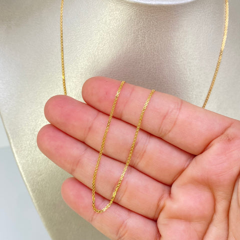 Cadena China Oro amarillo 18k 2,33 Gr / 1,2 mm / 60 Cm †
