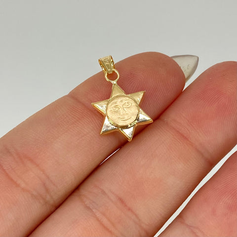 Dije Estrella Oro amarillo 18k 0,55 Gr / 2 Cm *