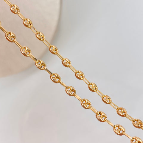 Cadena GC Diamantado Oro amarillo 5,75 Gr / 3,3 mm / 50 Cm *