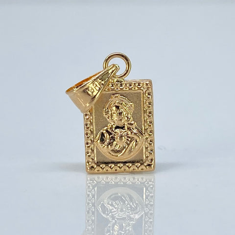 Dije Virgen Del Carmen / Sagrado Corazon Oro amarillo 0,5 Gr / 1,8 Cm *