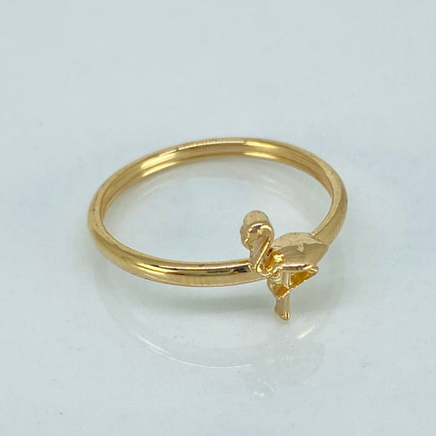 Anillo Flamenco Oro amarillo / Talla 6 1/4 / 1,05 Gr *