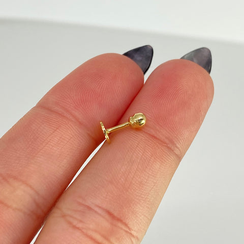 Piercing Circulo Diamantado / Oro Amarillo 18k (Joya) / 0,37gr / 5mm / (Oreja) *