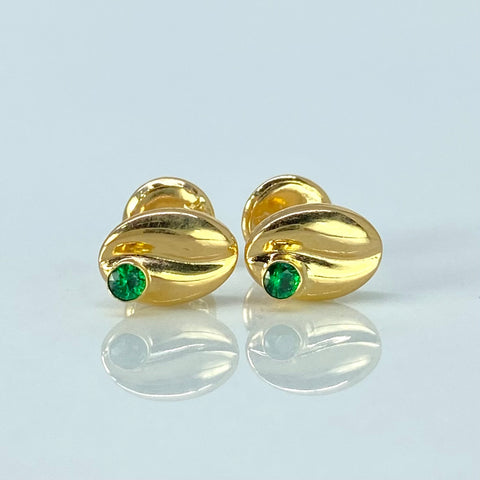 Topos Grano Cafe Circones Verdes Oro amarillo 0,65 Gr / 5,4 mm *
