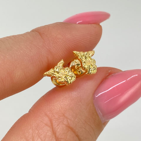 Topos San Miguel Arcangel Oro amarillo 18k 0,6 Gr / 6 mm *
