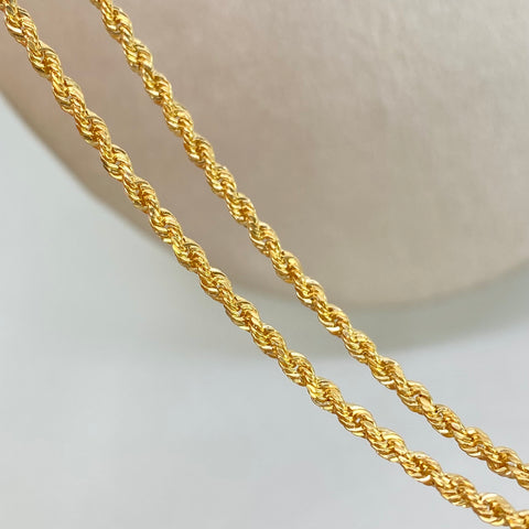 Cadena ● Lazo Oro amarillo 18k +1 / 3,78 Gr / 2,2 mm / 60 Cm