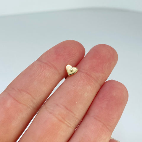 Piercing Corazón Liso / Oro Amarillo 18k (Joya) / 0,59 gr / 5,1 mm / (Oreja) *