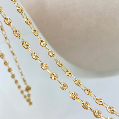 Cadena GC Diamantada Oro amarillo 18k 6,00 Gr / 3,3 mm / 45 Cm *