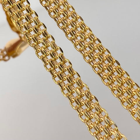Cadena ● China Oro amarillo 18k 15,45 Gr / 6,3 mm / 60 Cm †