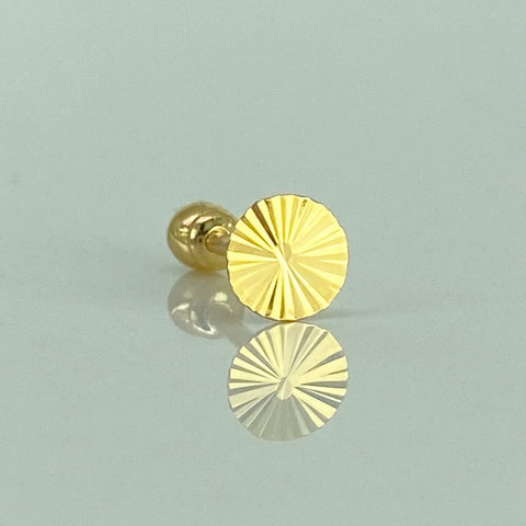 Piercing Circulo Diamantado / Oro Amarillo 18k (Joya) / 0,35gr / 5mm / (Oreja)