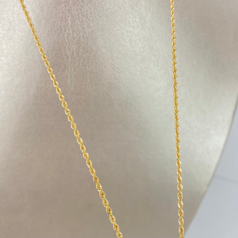Cadena ● Lazo Oro amarillo 18k +1 / 1,58 Gr / 1,6 mm / 45 Cm