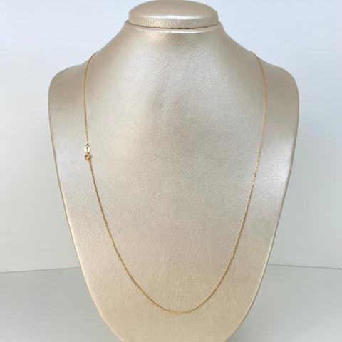 Cadena ● Aro Seguido Oro amarillo 18k 1,9 Gr / 1 mm / 60 Cm *