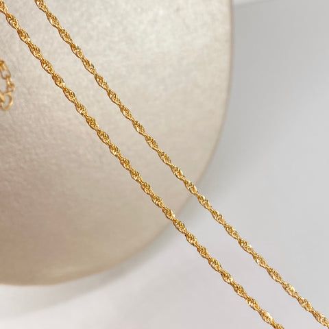 Cadena ● Lazo Oro amarillo 18k +1 / 1,37 Gr / 1,6 mm / 45 Cm *