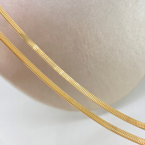 Cadena ● Sedusa ESP Oro amarillo 18k +3 / 5,1 Gr / 2,2 mm / 50 Cm