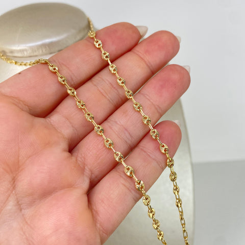 Cadena GC Diamantado Oro amarillo 18k 6,00 Gr / 3,3 mm / 50 Cm *