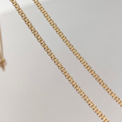 Cadena ● China Oro amarillo 18k 3,33 Gr / 1,4 mm / 60 Cm