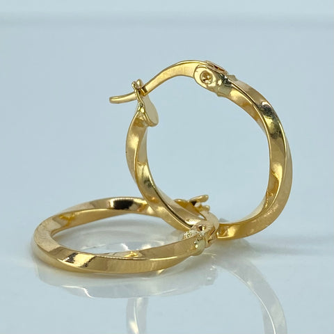 Candongas Melcochas Oro amarillo 1,4 Gr / 2 Cm *