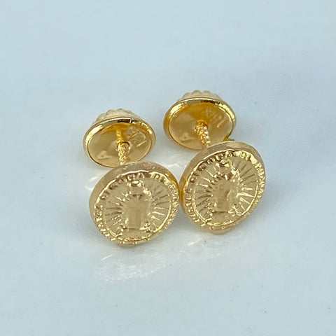 Topos Virgen Guadalupe Oro amarillo 0,66 Gr / 6,6 mm †