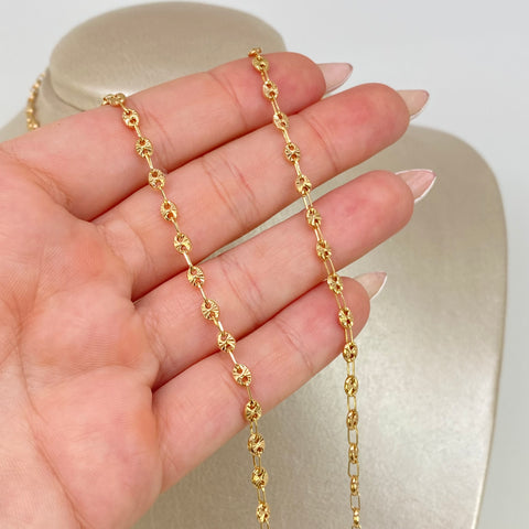 Cadena GC Diamantados Oro amarillo 18k 7,75 Gr / 3,3 mm / 60 Cm *