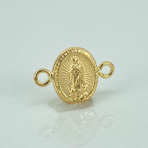 Herraje Virgen Guadalupe Oro amarillo 18k 0,46 Gr / 1,5 Cm  *