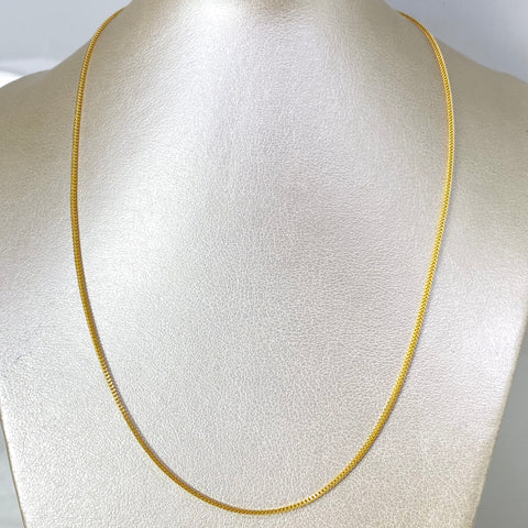 Cadena Italy Franco Oro amarillo 18k +2 / 3,82 Gr / 1,5 mm / 50 Cm *