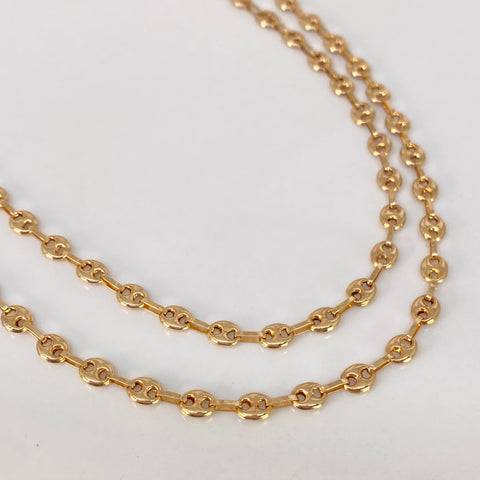 Cadena GC Oro amarillo 18k 5,92 Gr / 4 mm / 45 Cm †
