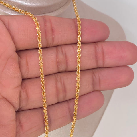 Cadena ● Lazo Oro amarillo 18k +1 / 3,6 Gr / 2,5 mm / 50 Cm *