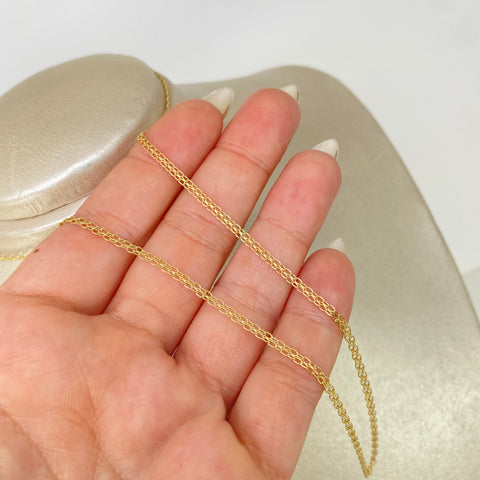Cadena ● China Oro amarillo 18k 3,1 Gr / 2,2 mm / 45 Cm †