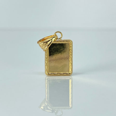 Dije Placa Rectangular Oro amarillo 0,89 Gr / 2,2 Cm