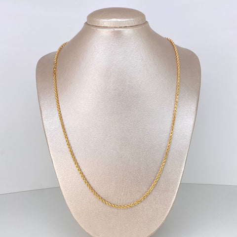 Cadena ● Lazo Oro amarillo 18k +1 / 6,70 Gr / 2,2 mm / 60 Cm