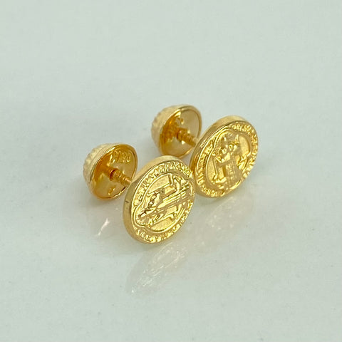 Topos San Benito Oro amarillo 18k 0,78 Gr / 7,8 mm †