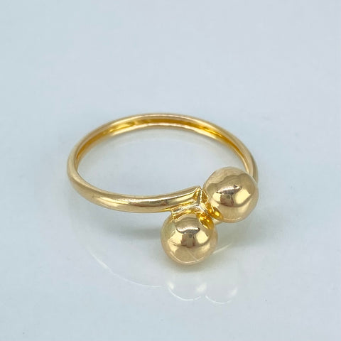 Anillo Tu Y Yo Oro amarillo / Talla 8 3/4 / 1,45 Gr / 6 mm