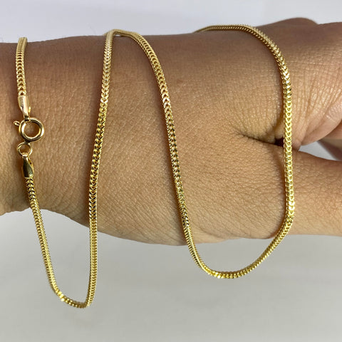 Cadena Italy Franco Oro amarillo 18k +2 / 4,48 Gr / 1,5 mm / 60 Cm *