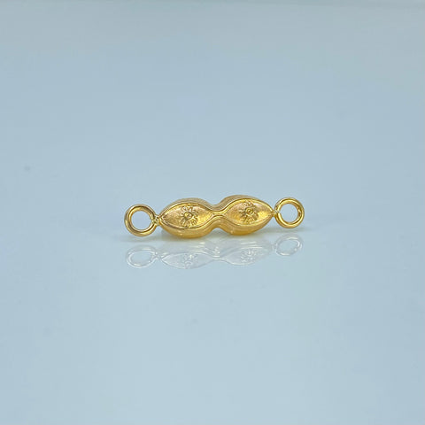 Herraje Ojos De Santa Lucia Oro amarillo 18k 0,4 Gr / 1,9 Cm  *