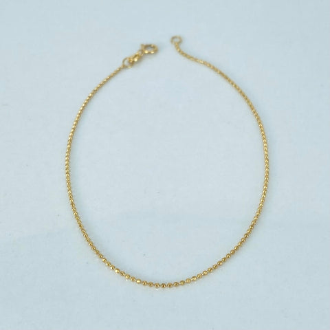 Pulso ● Mini Militar Oro amarillo 18k +1 / 0,82 Gr / 0,8 mm / 19,3 Cm †