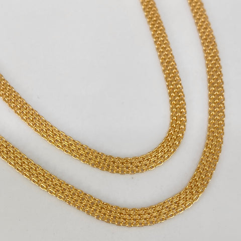 Cadena ● China Oro amarillo 18k 5,8 Gr / 4,2 mm / 45 Cm †
