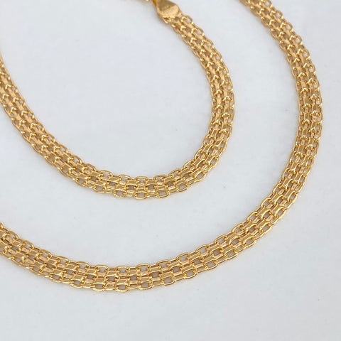 Cadena ● China Oro amarillo 18k 7,3 Gr / 4,7 mm / 45 Cm *