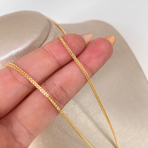 Cadena ● Franco Oro amarillo 18k +2 / 3,85 Gr / 1,6 mm / 50 Cm †