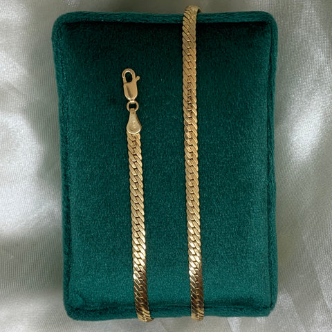 Cadena Italy Serpiente Oro amarillo 18k +1 / 10 Gr / 4 mm / 50 Cm