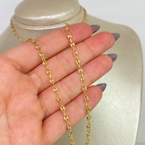 Cadena GC Oro amarillo 18k 4,25 Gr / 3,3 mm / 45 Cm