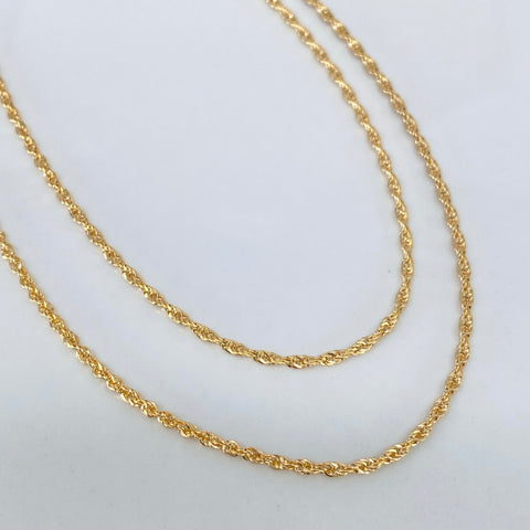 Cadena ● Lazo Oro amarillo 18k +1 / 1,37 Gr / 1,6 mm / 45 Cm *