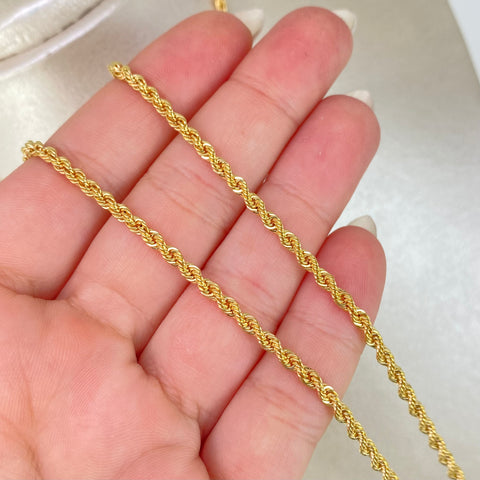 Cadena ● Lazo Oro amarillo 18k +1 / 5,55 Gr / 2,7 mm / 60 Cm