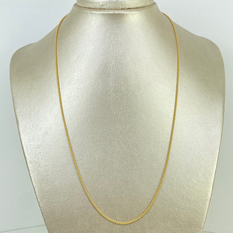 Cadena ● Cola Raton Oro amarillo 18k +3 / 2,04 Gr / 1,3 mm / 50 Cm †