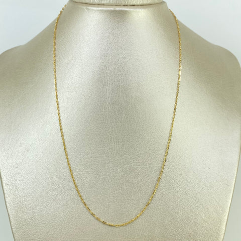 Cadena ● Infinito Oro amarillo 18k 1,92 Gr / 1 mm / 45 Cm *