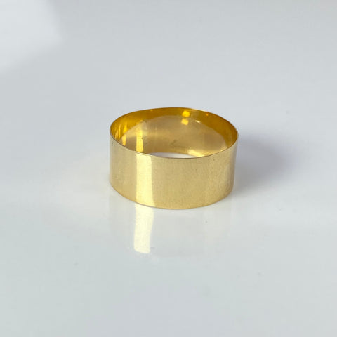 Anillo Argolla Liso Oro amarillo 18k / Talla 6 3/4 / 1,64 Gr