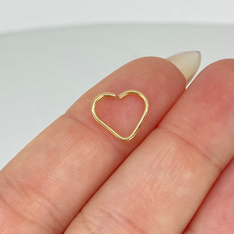 Piercing Corazon / Oro Amarillo 18k (Joya) / 0,36gr / 1.1cm / (Oreja)