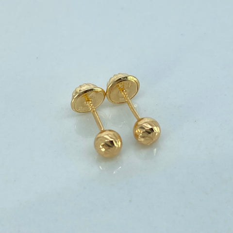 Topos Bolas Diamantadas Oro amarillo 0,52 Gr / 4 mm