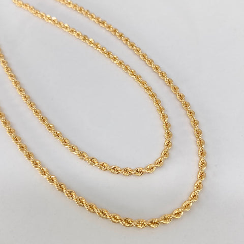 Cadena ● Lazo Oro amarillo 18k +1 / 3,6 Gr / 2,3 mm / 45 Cm
