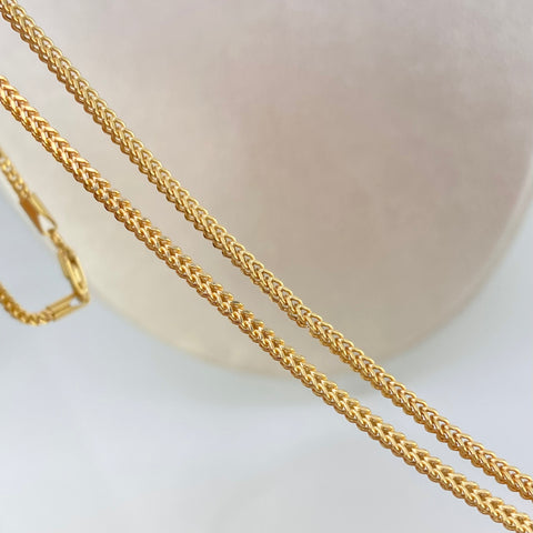 Cadena ● Franco Oro amarillo 18k +2 / 5,5 Gr / 1,8 mm / 50 Cm
