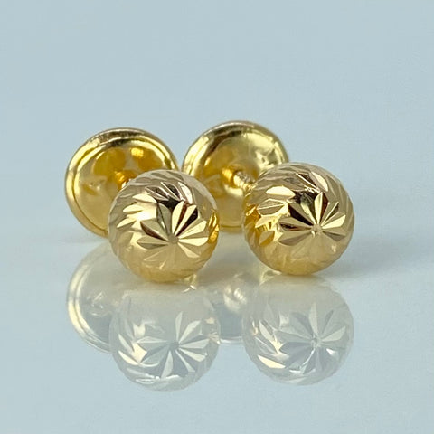 Topos Bolas Diamantadas Oro amarillo 0,6 Gr / 5 mm †