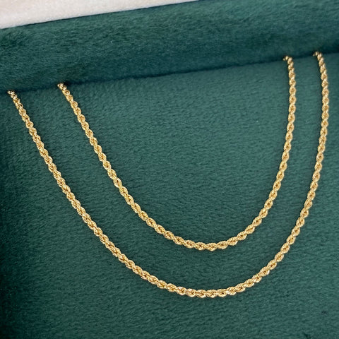 Cadena ● Lazo Oro amarillo 18k +1 / 1,5 Gr / 1,2 mm / 50 Cm *